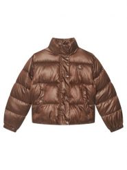 Calvin Klein Jeans Kurtka przejściowa Minime Shiny Short Puffer LVCKTJM01G Brązowy Regular Fit. Brązowe spodnie dziewczęce Calvin Klein Jeans, z jeansu. Za 569.99 zł.
