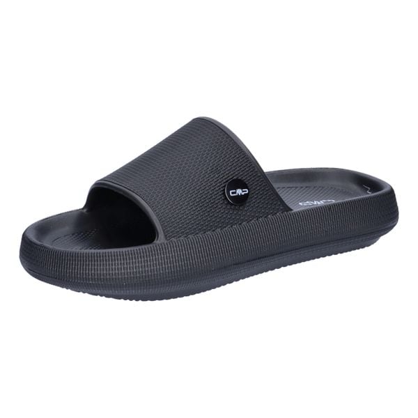 Klapki damskie CMP RUBY. Czarne klapki damskie CMP, bez wzorów, bez obcasa. Za 73.99 zł.