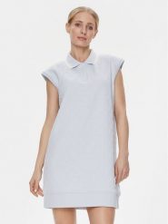 Guess Sukienka codzienna Cheri V4RK00 KBSL0 Błękitny Regular Fit. Niebieskie sukienki damskie Guess, na co dzień, xs, z aplikacjami, z syntetyku, bez kołnierzyka, bez ramiączek, proste. Za 219.99 zł.