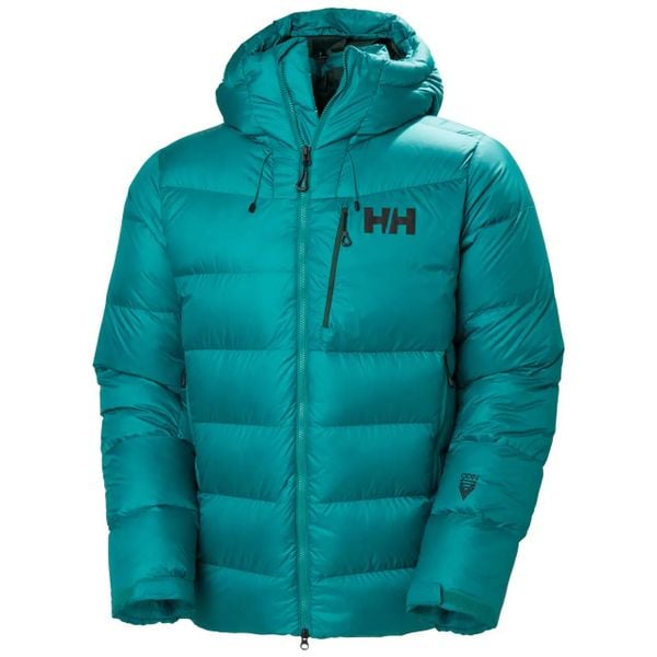 Kurtka puchowa Helly Hansen Odin Polar. Zielone kurtki męskie Helly Hansen, m, bez wzorów, z polaru, bez kaptura. Za 1,849.00 zł.