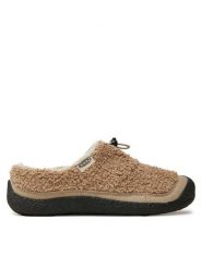 Keen Klapki Howser III Slide 1029437 Beżowy. Brązowe klapki damskie Keen, bez wzorów, z materiału, bez obcasa. Za 219.99 zł.
