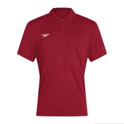 Koszulka T-Shirt męski Speedo Club Dry Polo. Czerwone koszulki polo męskie Speedo, m, bez wzorów, z bawełny, bez ramiączek. Za 74.99 zł.