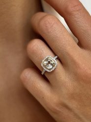 Les Petites Précieuses Pozłacany pierścionek z cyrkoniami i ametystem rozmiar: 58. Zielone pierścionki damskie Les Petites Précieuses, z ametystem, pozłacane. Za 217.99 zł.