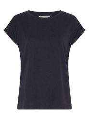 MOSS COPENHAGEN Bluzka "Birdia" w kolorze granatowym rozmiar: L/XL. Niebieskie bluzki damskie MOSS COPENHAGEN, l, bez wzorów, bez kołnierzyka, bez ramiączek. Za 118.01 zł.