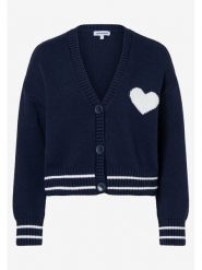 More & More Kardigan w kolorze granatowo-białym rozmiar: 42. Niebieskie kardigany damskie MORE & MORE, bez wzorów, ze splotem. Za 188.40 zł.