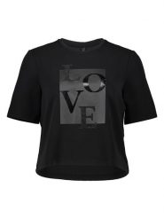 ONLY Koszulka w kolorze czarnym rozmiar: S. Czarne bluzki damskie Only, s, bez wzorów, bez kołnierzyka, bez ramiączek. Za 82.99 zł.