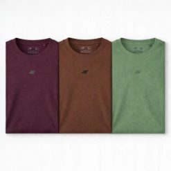 ZESTAW KOSZULEK MĘSKICH 4F T-SHIRT SPORTOWY KOMPLET 3 SZTUKI XL M3947 SS26. T-shirty męskie 4f, m, bez wzorów, z bawełny, bez kołnierzyka. Za 164.98 zł.