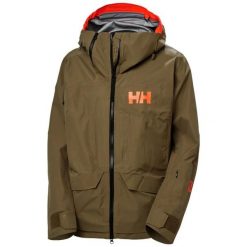 Damska kurtka narciarska Helly Hansen Ridge Infinity Shell. Brązowe kurtki narciarskie i snowboardowe damskie Helly Hansen, s, bez wzorów, z materiału, bez kaptura, narciarskie. Za 2,774.50 zł.