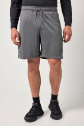 Męska Bermudy funkcyjne fitness oddychający materiał kieszenie cargo. Szare szorty męskie JAY-PI, bez wzorów, z materiału. Za 239.99 zł.