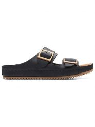 Clarks Klapki "Brookleigh Sun" w kolorze czarnym rozmiar: 38. Czarne klapki damskie Clarks, bez wzorów, bez obcasa. Za 197.63 zł.