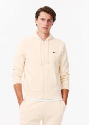 Bluza z kapturem Lacoste - Mężczyzna. Brązowe bluzy z kapturem męskie Lacoste, m, z bawełny. Za 736.25 zł.