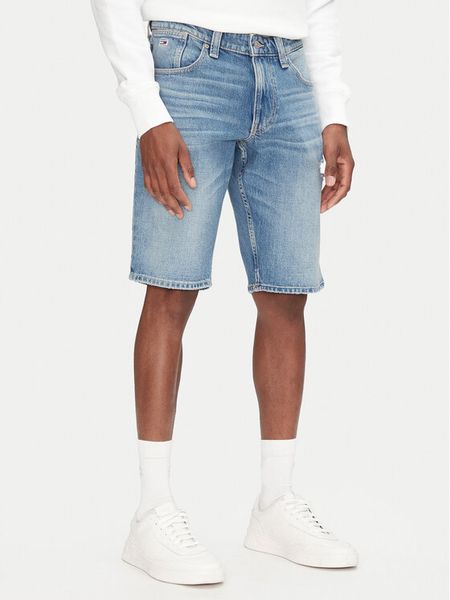 Tommy Jeans Szorty jeansowe Ronnie DM0DM21331 Niebieski Regular Fit. Niebieskie szorty męskie Tommy Jeans, bez wzorów, z bawełny. Za 399.99 zł.