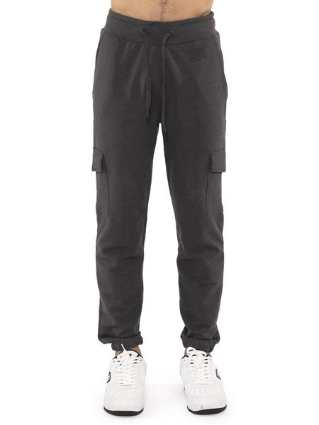 Spodnie dresowe oddychający oddychający z bawełna z elastyczny pas na co dzień. Niebieskie spodnie sportowe męskie LEONE 1947 APPAREL, z bawełny. Za 147.31 zł.