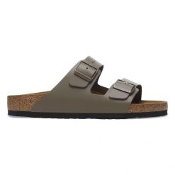 Birkenstock Arizona NL Concrete Gray Klapki męskie. Szare klapki i japonki męskie Birkenstock, ze skóry. Za 449.99 zł.