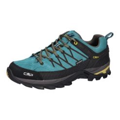 Buty trekkingowe męskie CMP Rigel wodoodporne. Niebieskie buty trekkingowe męskie CMP, na zimę, z gumy, bez zapięcia. Za 399.00 zł.