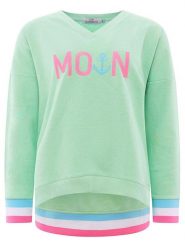 Zwillingsherz Bluza "MoinZH" w kolorze różowo-miętowym rozmiar: L. Zielone bluzy bez kaptura damskie Zwillingsherz, l. Za 182.72 zł.