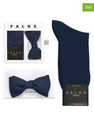 Falke 2-częściowy zestaw w kolorze granatowym: skarpety i muszka rozmiar: 41/42. Niebieskie krawaty i muchy męskie Falke, bez wzorów. Za 239.99 zł.