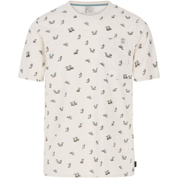 T-Shirt męski PROTEST PRTElston. Białe t-shirty męskie Protest, m, bez wzorów, bez kołnierzyka. Za 189.99 zł.