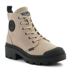 Buty Palladium Pallabase Twill W 96907-211-M beżowy. Brązowe buty sportowe na co dzień damskie bez wzorów. Za 681.40 zł.