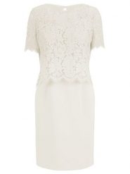 APART Sukienka w kolorze białym rozmiar: 46. Białe sukienki damskie Apart, bez wzorów, z koronki, bez kołnierzyka, bez ramiączek, mini. Za 173.99 zł.