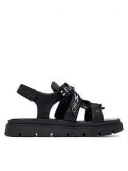 Elisabetta Franchi Sandały F4A2-E0588-1733999-D Czarny. Czarne sandały dziewczęce Elisabetta Franchi, ze skóry, bez zapięcia. Za 789.99 zł.