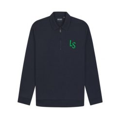 Bluza z zamkiem 1/2 Lyle & Scott Logo. Niebieskie bluzy bez kaptura męskie LYLE AND SCOTT. Za 423.35 zł.