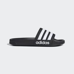 Klapki męskie basenowe Adidas ADILETTE. Czarne klapki i japonki męskie Adidas, z materiału. Za 119.00 zł.