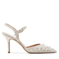 Szpilki Stuart Weitzman. Białe szpilki Stuart Weitzman, bez wzorów, bez obcasa. Za 2,389.00 zł.