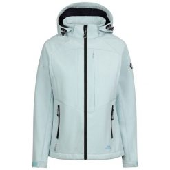 Kurtka Damska Fryatt Soft Shell. Niebieskie kurtki damskie Trespass, l, bez wzorów, bez kaptura. Za 317.99 zł.