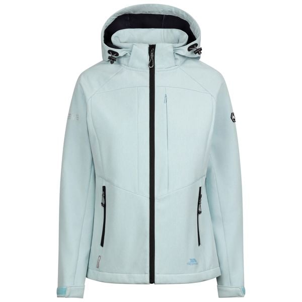 Kurtka Damska Fryatt Soft Shell. Niebieskie kurtki damskie Trespass, m, bez wzorów, bez kaptura. Za 317.99 zł.