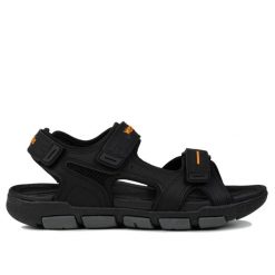 Sandały męskie sportowe Wrangler BUSTER SANDAL. Czarne sandały męskie Wrangler, bez zapięcia. Za 249.00 zł.