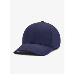 Czapka z daszkiem Under Armour UA ArmourVent Stretch Fit Cap. Niebieskie czapki męskie Under Armour, bez wzorów, sportowe. Za 91.99 zł.