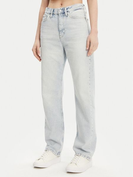 Calvin Klein Jeans Jeansy J20J225132 Niebieski Straight Fit. Niebieskie jeansy damskie Calvin Klein Jeans. Za 289.99 zł.