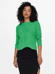 ONLY Sweter 15234745 Zielony Regular Fit. Zielone swetry klasyczne damskie Only, xs, z syntetyku, bez kołnierzyka. Za 129.99 zł.