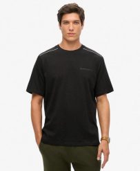 Luźny t-shirt z logo Tech. Czarne t-shirty męskie Superdry., m, bez wzorów, z bawełny, bez kołnierzyka. Za 137.45 zł.