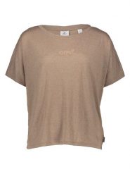 O'Neill Koszulka "Essentials" w kolorze szarobrązowym rozmiar: M. Różowe bluzki damskie O'neill, m, bez wzorów, bez kołnierzyka, bez ramiączek. Za 73.99 zł.