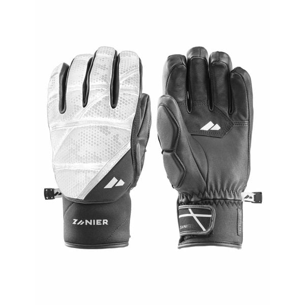 Rękawiczki pięciopalczaste Zanier X-Treme.XGX. Białe rękawiczki damskie Zanier, na zimę, bez wzorów. Za 799.99 zł.