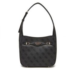 Torebka Guess. Szare torebki klasyczne damskie Guess, z aplikacjami, bez dodatków. Za 419.99 zł.