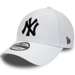 Czapka New Era Diamond Era 9Forty New York Yankees, Dla obu płci. Białe czapki męskie New Era, bez wzorów, z bawełny, sportowe. Za 129.99 zł.