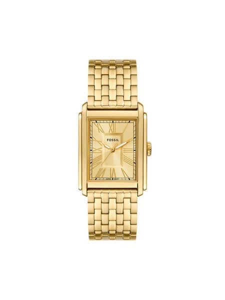 Fossil Zegarek Carraway FS6009 Złoty. Żółte, analogowe zegarki męskie Fossil, złote. Za 749.99 zł.