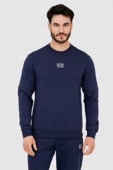 EA7 Granatowa bluza męska z naszywką z logo. Niebieskie bluzy bez kaptura męskie EA7 Emporio Armani, m. W wyprzedaży za 329.99 zł.