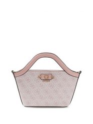 Guess Torebka Lindsey Mini HWSG97 49750 Różowy jasny. Czerwone torebki klasyczne damskie Guess, z aplikacjami, ze skóry, bez dodatków. Za 584.99 zł.