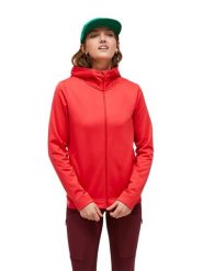 Bluza Peak Performance damska Rider Tech Zip Hood czerwona - L. Czerwone bluzy z kapturem damskie Peak Performance, l, z elastanu. Za 619.00 zł.