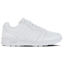 Buty K-Swiss Rival Trainer 09078-998 białe. Białe buty sportowe na co dzień męskie ze skóry, bez zapięcia. Za 329.34 zł.