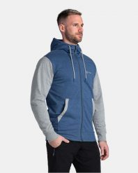 Męska bluza Kilpi SEARA-M. Niebieskie bluzy bez kaptura męskie Kilpi, m, z bawełny. Za 189.67 zł.