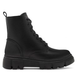 Trapery Lasocki. Czarne trapery damskie Lasocki, bez obcasa. Za 161.99 zł.