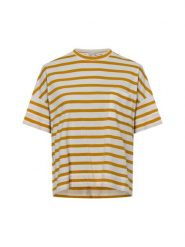 Marc O'Polo Koszulka damska Kobiety Bawełna żółty|biały w paski, XL. Białe t-shirty damskie Marc O´Polo, xl, bez wzorów, z bawełny, bez kołnierzyka. Za 299.95 zł.