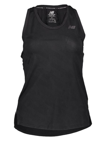 New Balance Top sportowy w kolorze czarnym rozmiar: S. Czarne topy damskie New Balance, s, bez wzorów, z materiału, bez ramiączek. Za 118.01 zł.