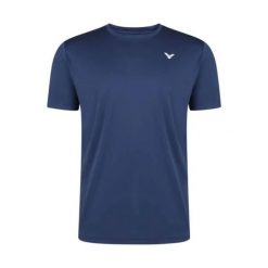 Koszulka do badmintona dla dorosłych Victor T-13102 B. Niebieskie t-shirty damskie VICTOR, l, bez wzorów, bez kołnierzyka. Za 73.99 zł.