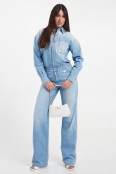 Kombinezon damski z denimu ELISABETTA FRANCHI. Kombinezony damskie Elisabetta Franchi, bez wzorów, z denimu, bez kołnierzyka, bez ramiączek. Za 2,939.00 zł.